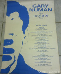Gary Numan 1992 Isolate Tour Poster